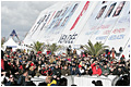 Arrival Armel Le Cl?ach second du Vend?e Globe 2008-2009 - Photo ? Jacques Vapillon/DPPI/VENDEE GLOBE  - Fichier numerique
